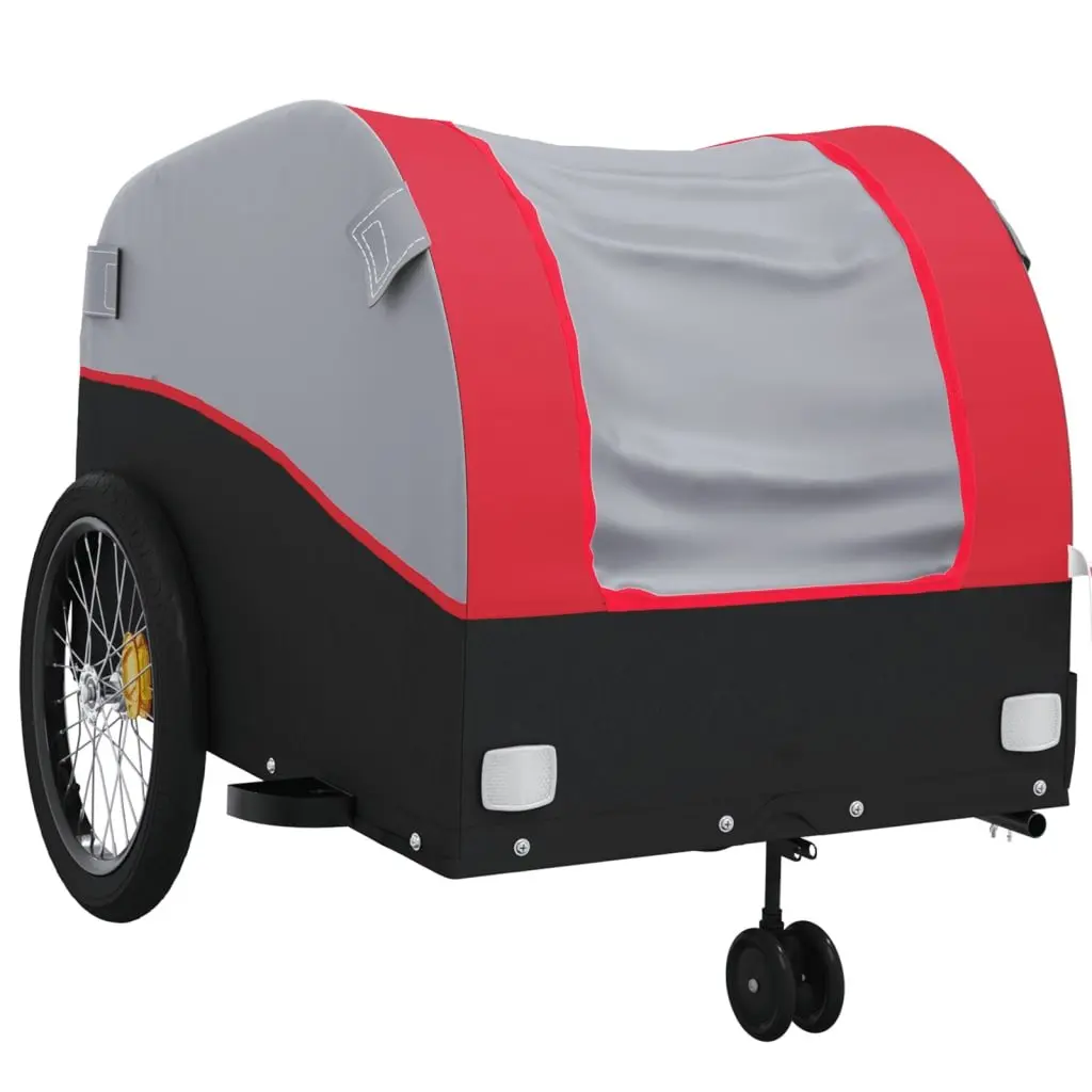 Bike Trailer Heavy Duty Cargo Transport Iron 45kg Load Capacity