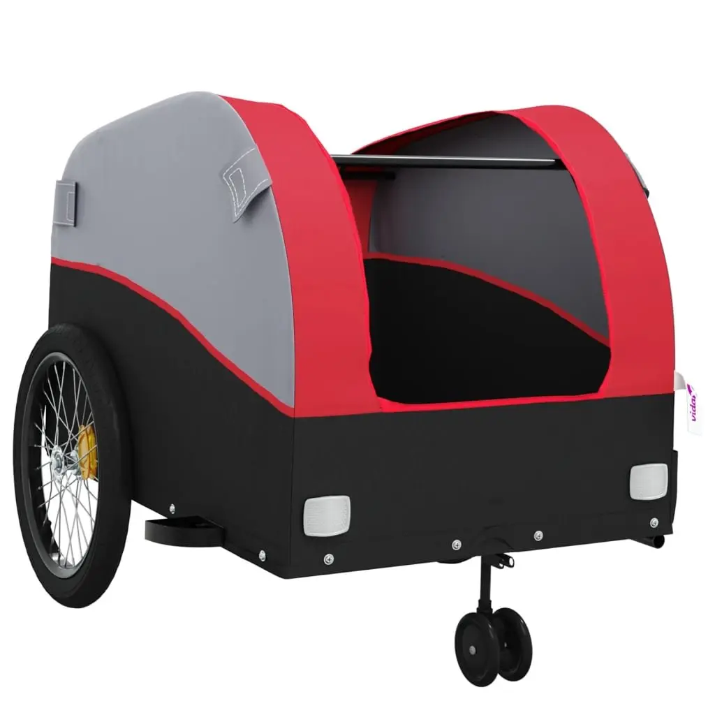 Bike Trailer Heavy Duty Cargo Transport Iron 45kg Load Capacity
