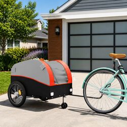 Bike Cargo Trailer with Iron Construction, 45kg Capacity