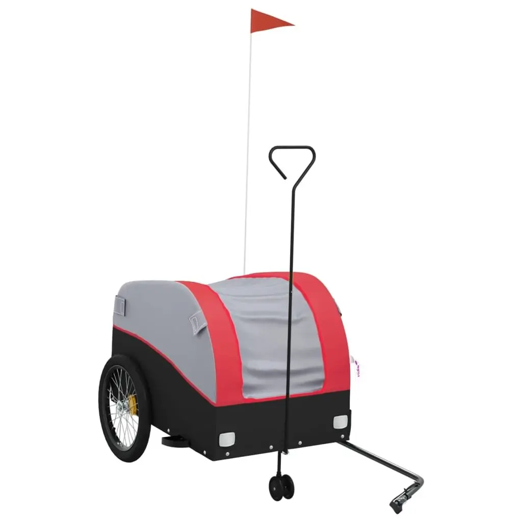 Bike Trailer for Cycling Heavy Duty Iron Construction 45kg Load Capacity