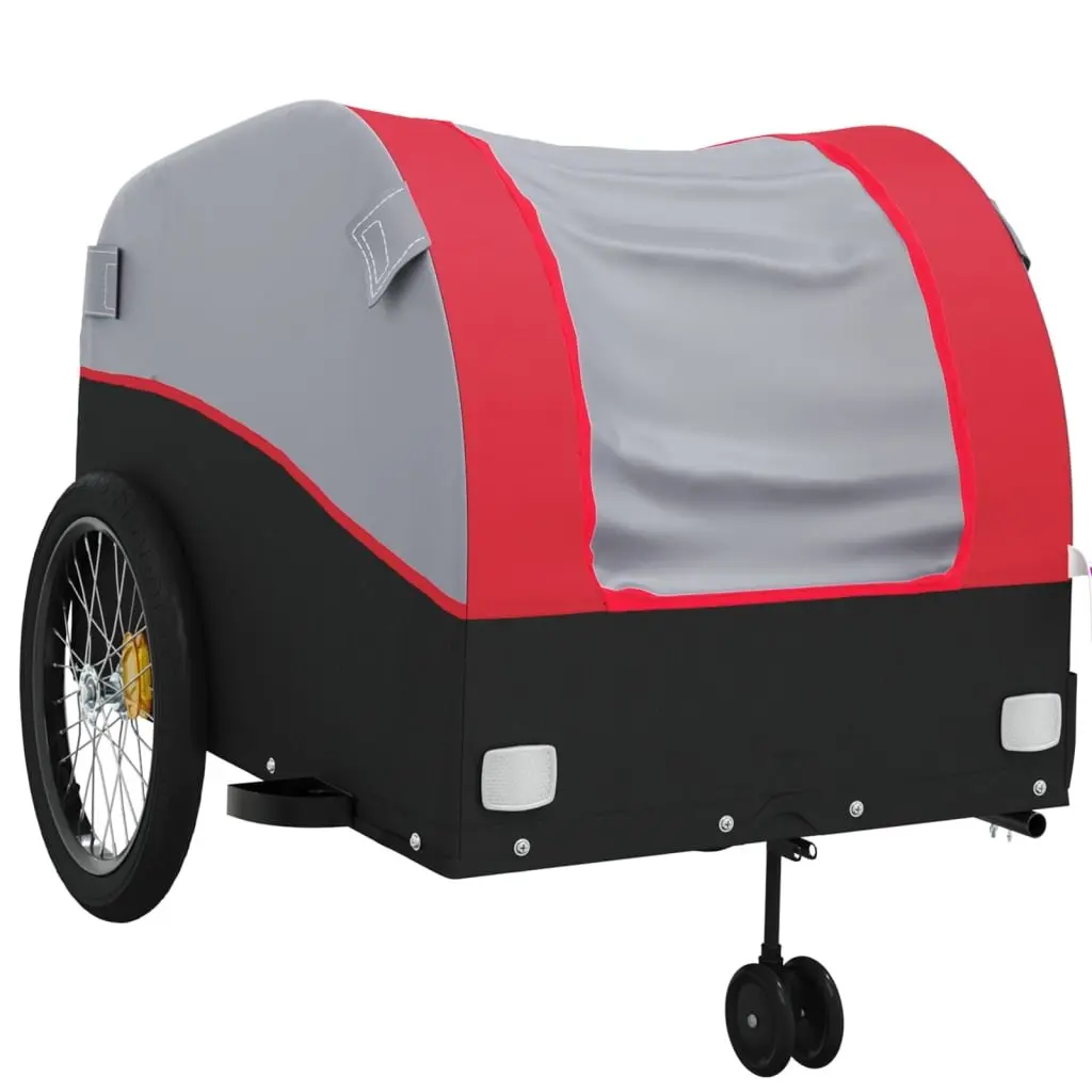 Bike Trailer for Cycling Heavy Duty Iron Construction 45kg Load Capacity