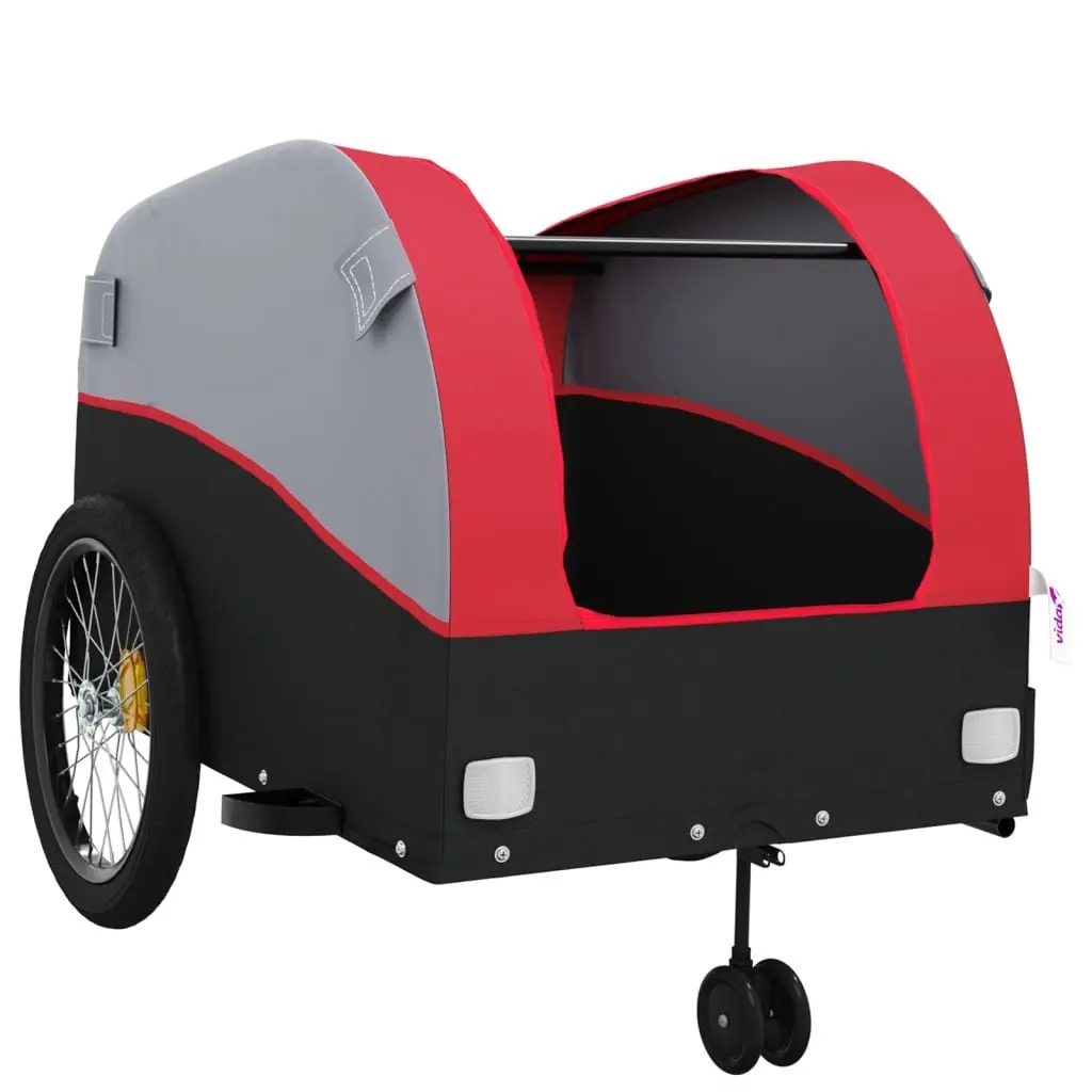 Bike Trailer for Cycling Heavy Duty Iron Construction 45kg Load Capacity