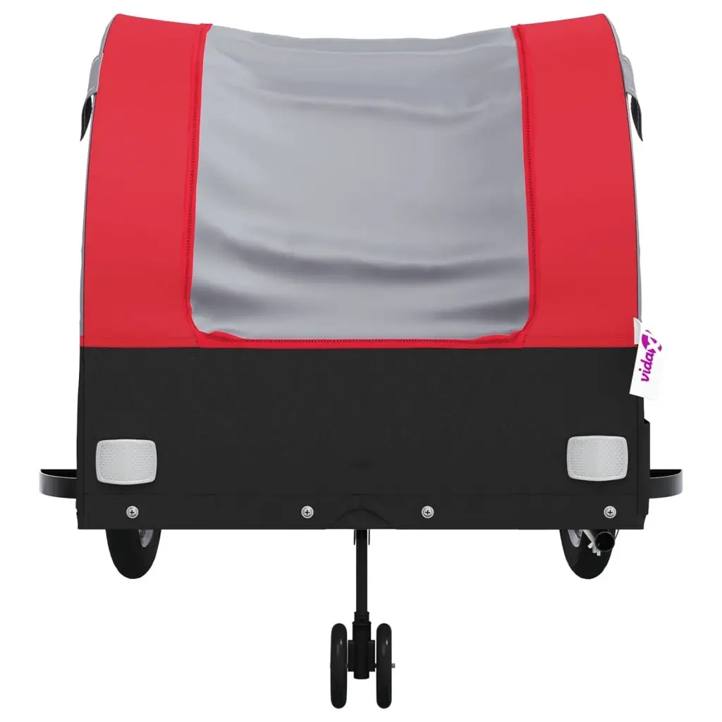 Bike Trailer for Cycling Heavy Duty Iron Construction 45kg Load Capacity