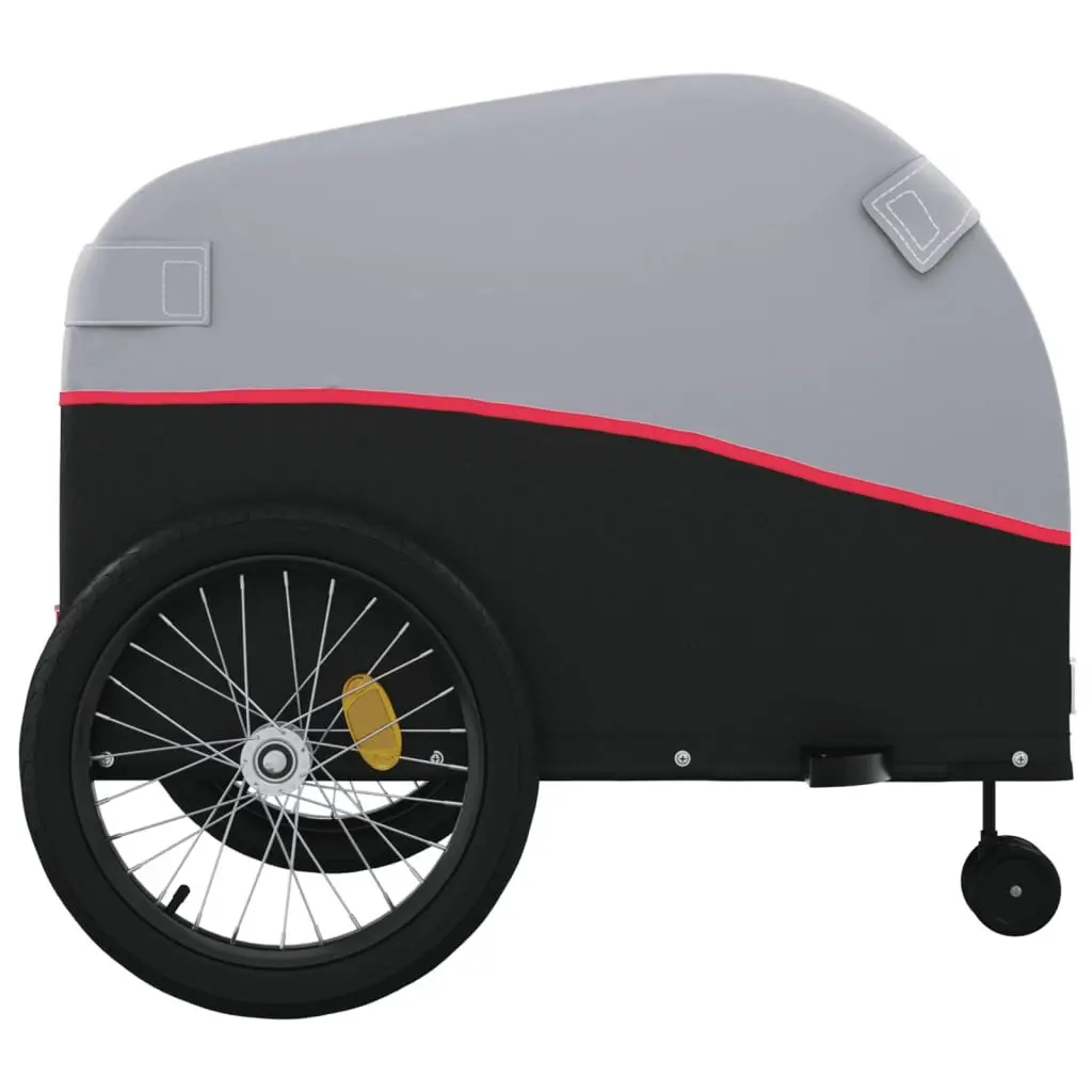 Bike Trailer for Cycling Heavy Duty Iron Construction 45kg Load Capacity