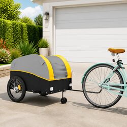 Iron Construction Yellow Bike Trailer – 45 kg Capacity