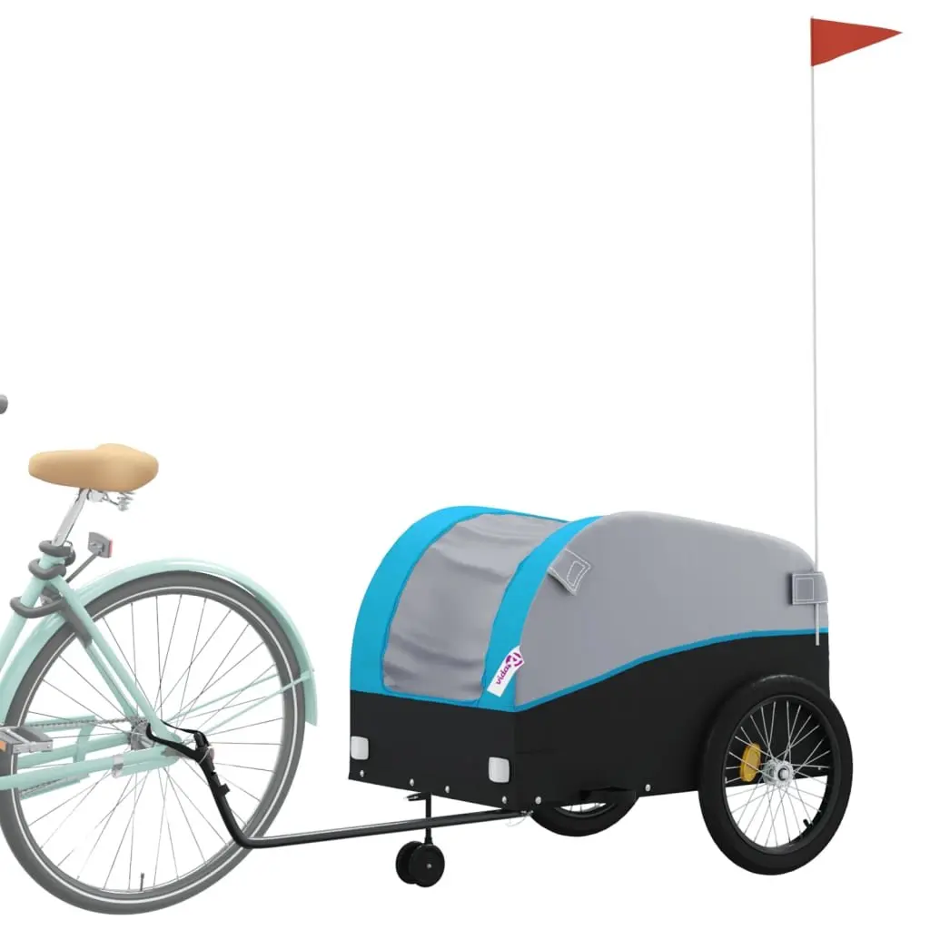 Bike Trailer 45kg Load Capacity Iron Heavy Duty Cargo Cart Bicycle Hauling