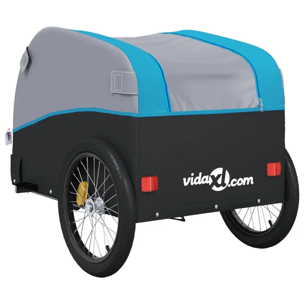Bike Trailer 45kg Load Capacity Iron Heavy Duty Cargo Cart Bicycle Hauling