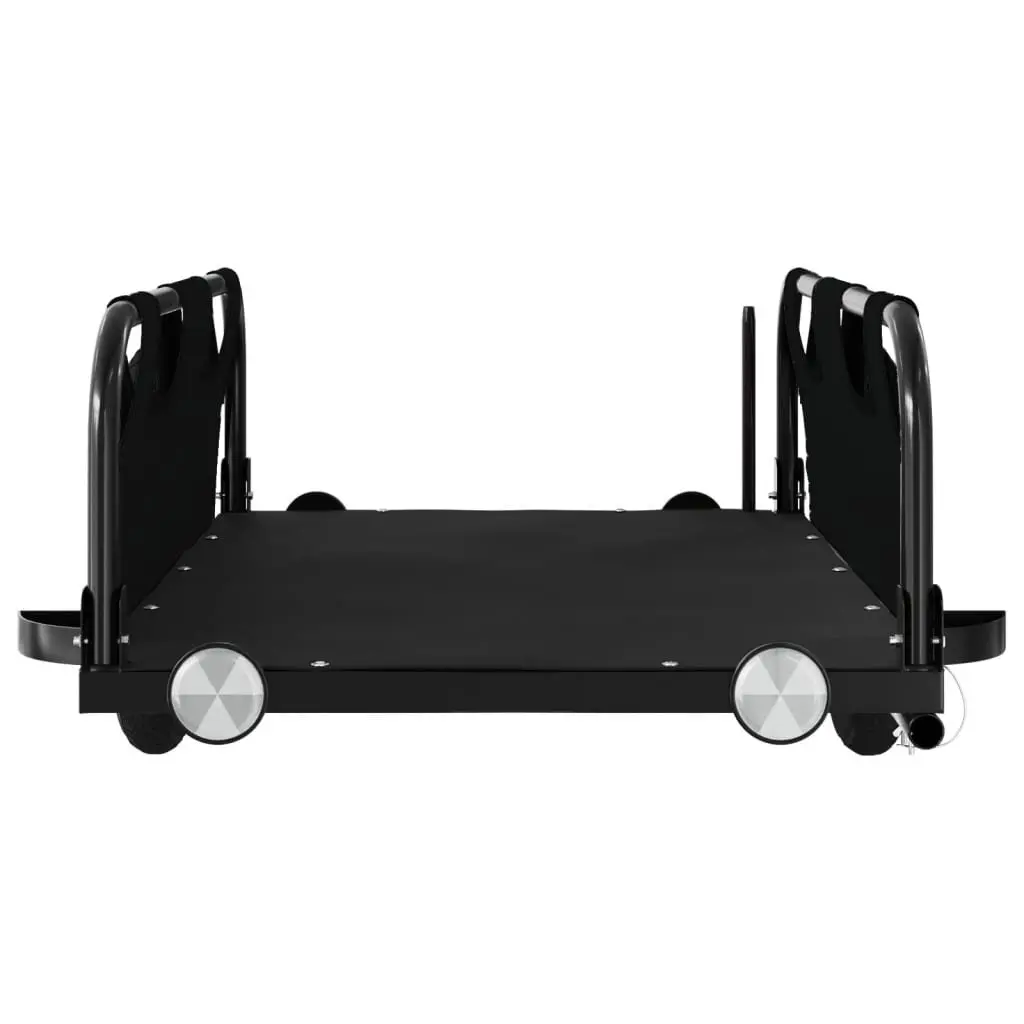 Bike Trailer Outdoor Transport Cargo Cart Black