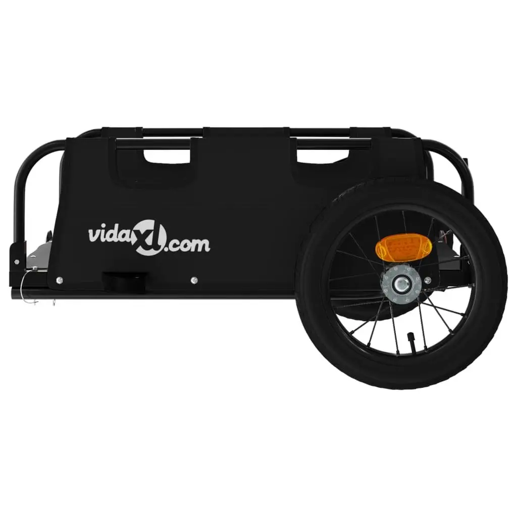 Bike Trailer Outdoor Transport Cargo Cart Black