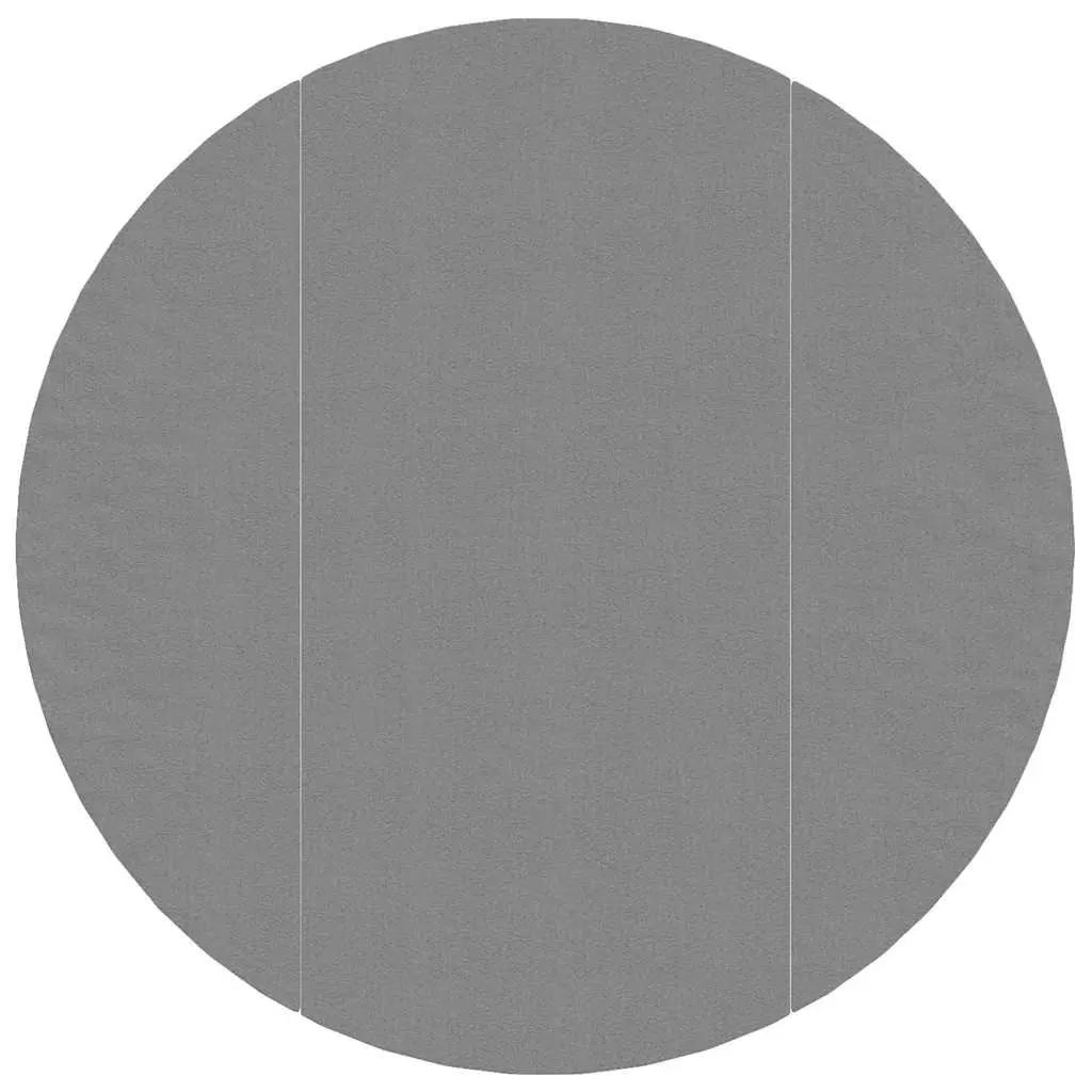 Pool Ground Cloth for Swimming Pool Ø306cm Grey Geotextile Mat 3 Pieces