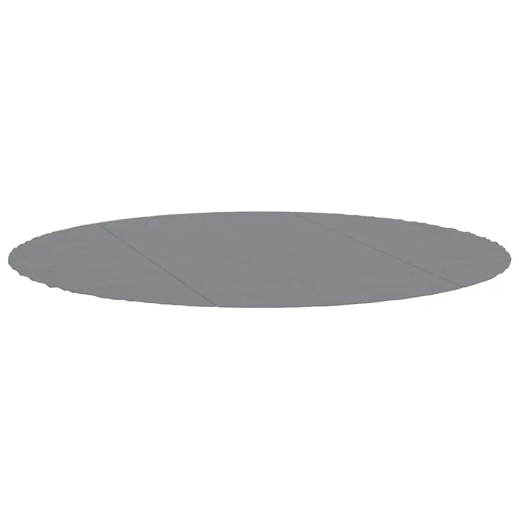 Pool Ground Cloth for Swimming Pool Ø306cm Grey Geotextile Mat 3 Pieces