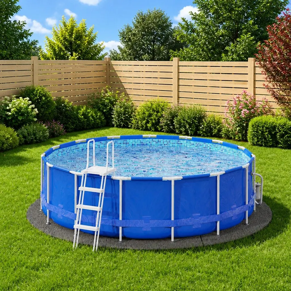 Light Grey Pool Ground Cloth Ø366cm