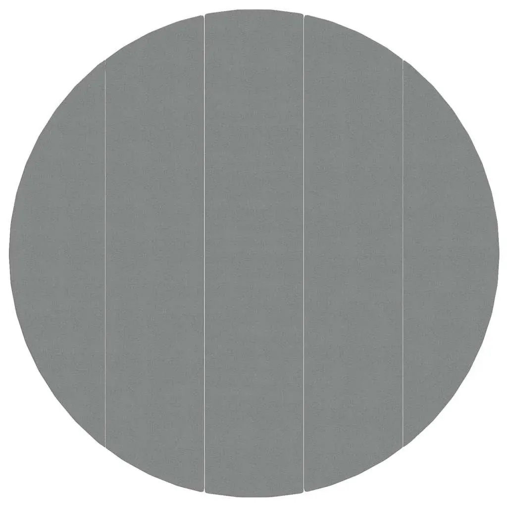550cm Round Geotextile Pool Ground Cloth in Light Grey