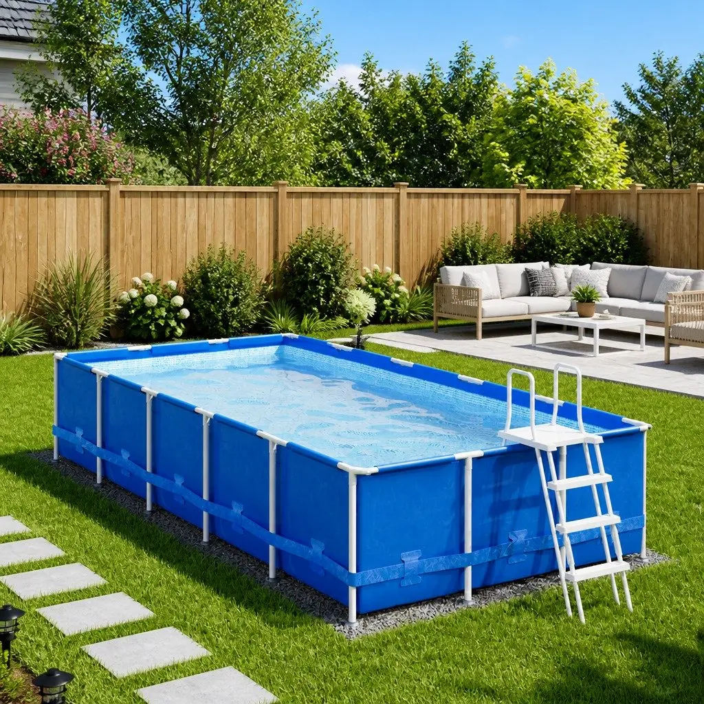 Pool Ground Cloth 500x250cm Grey