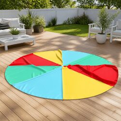 Play Parachute for Kids 3.5m Diameter Rainbow Colours Group Activity Game 8