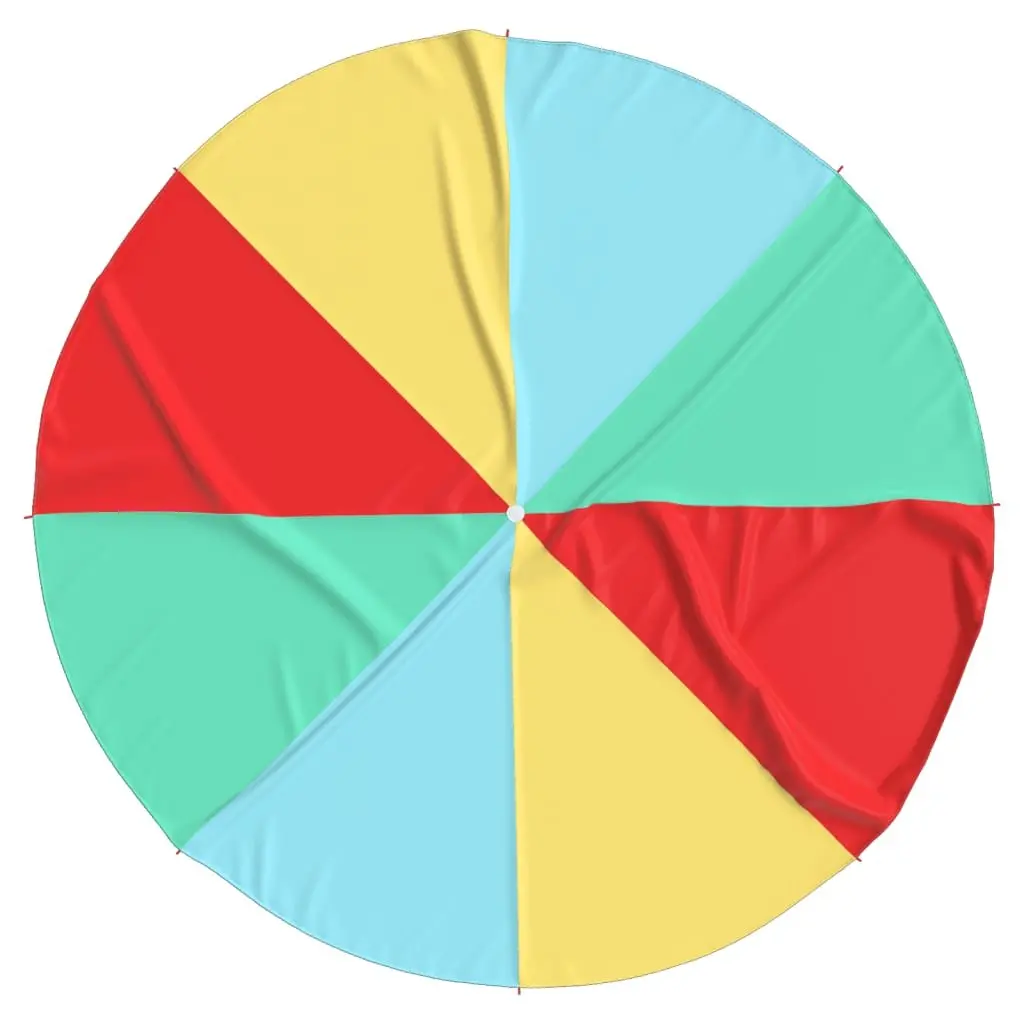 Play Parachute for Kids 3.5m Diameter Rainbow Colours Group Activity Game 8
