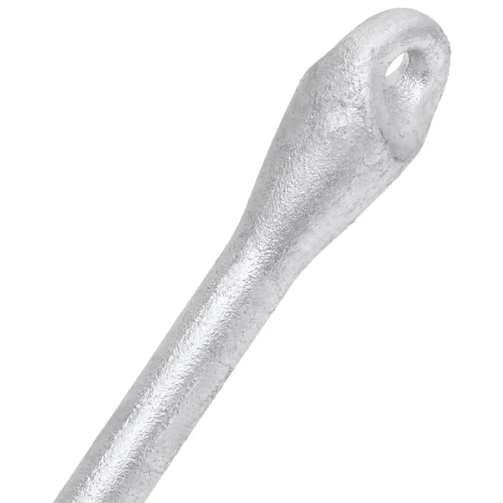 4kg 4-Claw Folding Anchor in Silver Cast Iron
