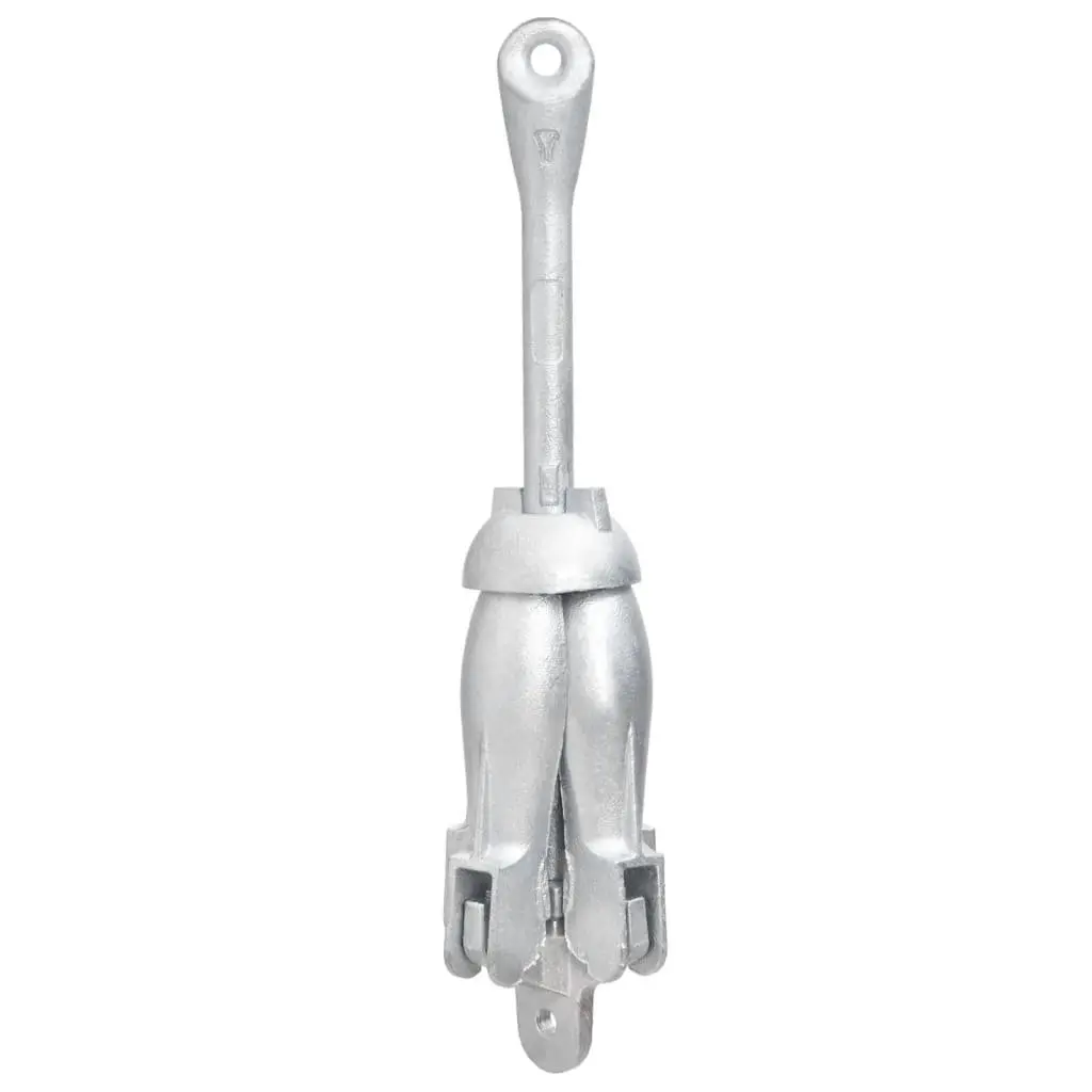 Folding Anchor for Boat 4kg Silver with Rope