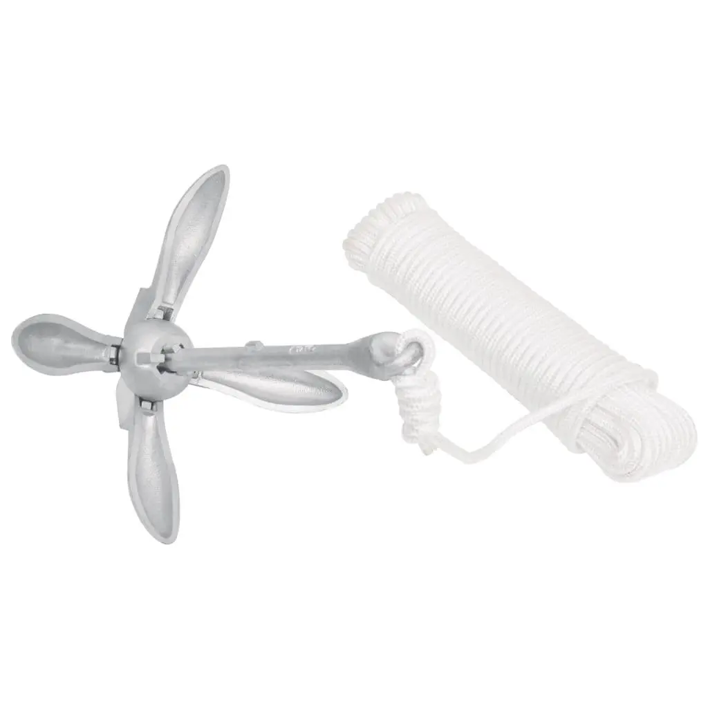 8kg Cast Iron Folding Anchor with Rope