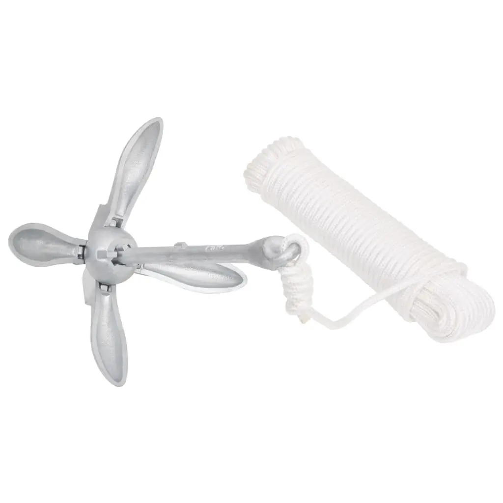 Folding Anchor 1.5kg for Boat Dinghy Kayak 4-Claw Grapnel