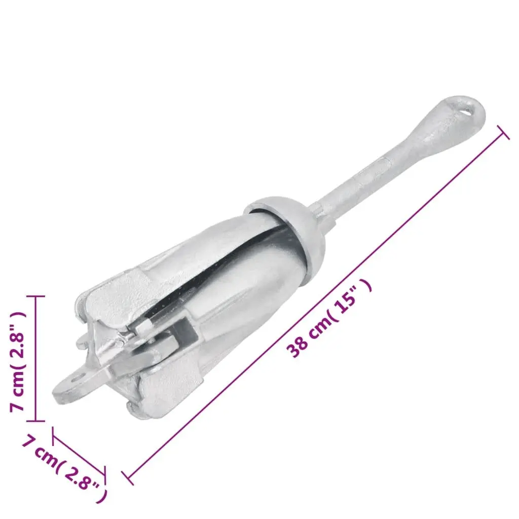 Folding Anchor for Boats Kayaks 2.5 kg 4-Claw Grapnel
