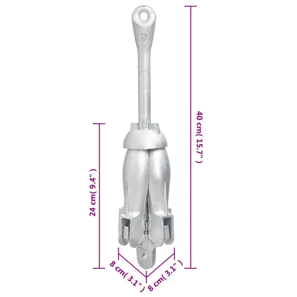 4-Claw Folding Anchor for Watercraft