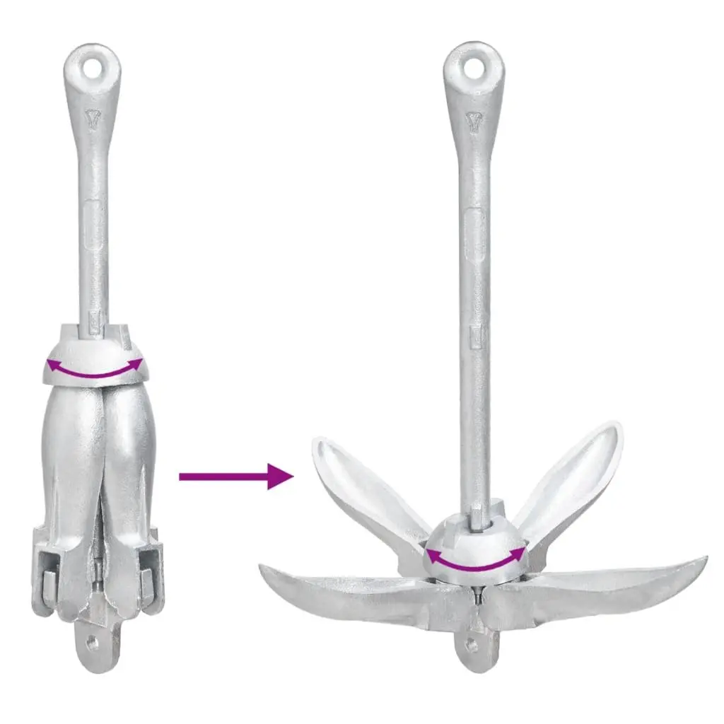 4-Claw Folding Anchor for Watercraft