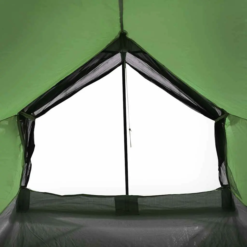 2 Person Tent Green Waterproof Mesh Ventilation Taped Seams for Camping