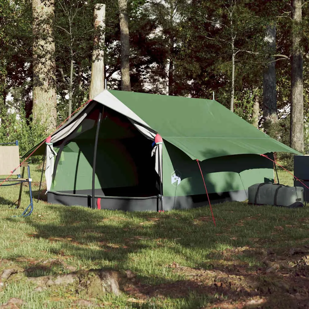 2 Person Tent Green Waterproof Mesh Ventilation Taped Seams for Camping