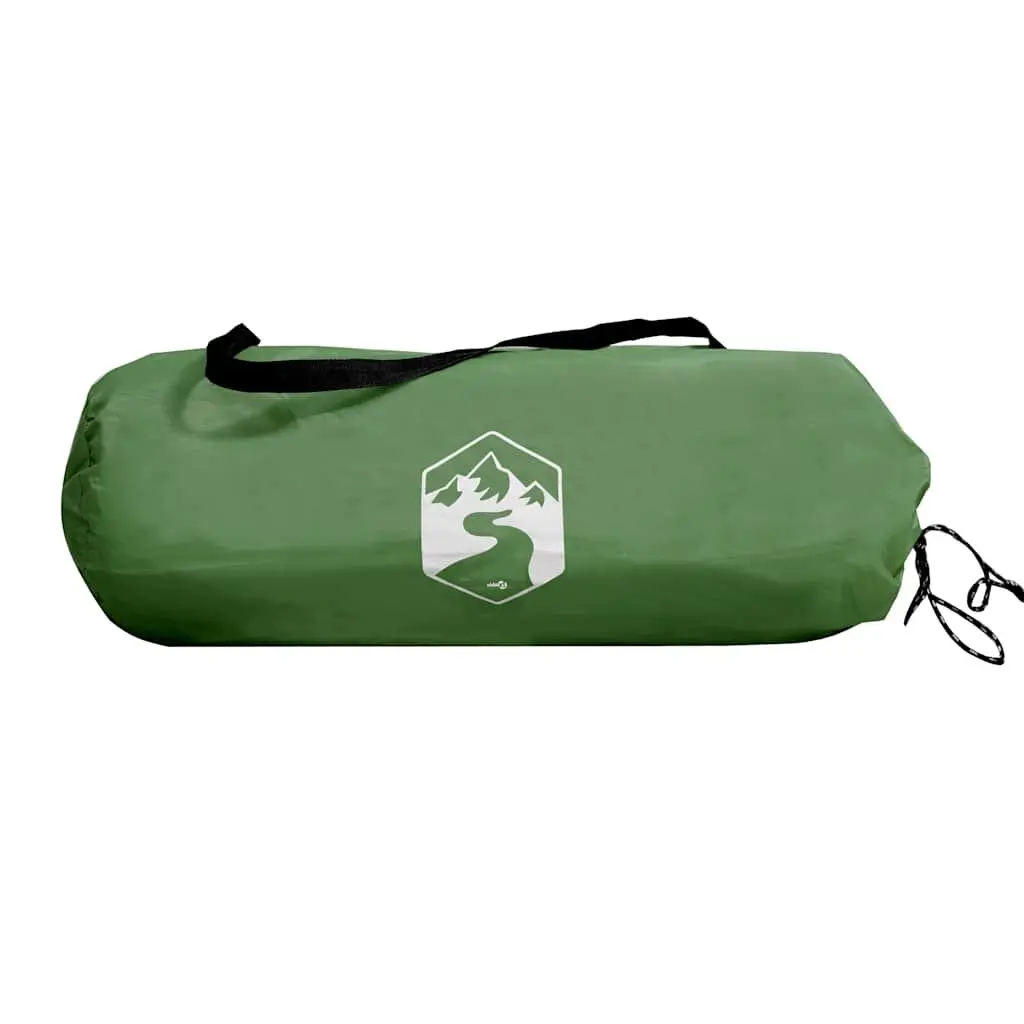 2 Person Tent Green Waterproof Mesh Ventilation Taped Seams for Camping