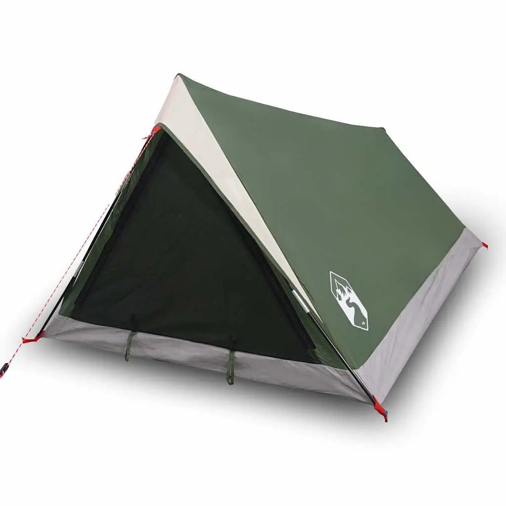 2-Person Camping Tent Green Waterproof Mosquito Protection