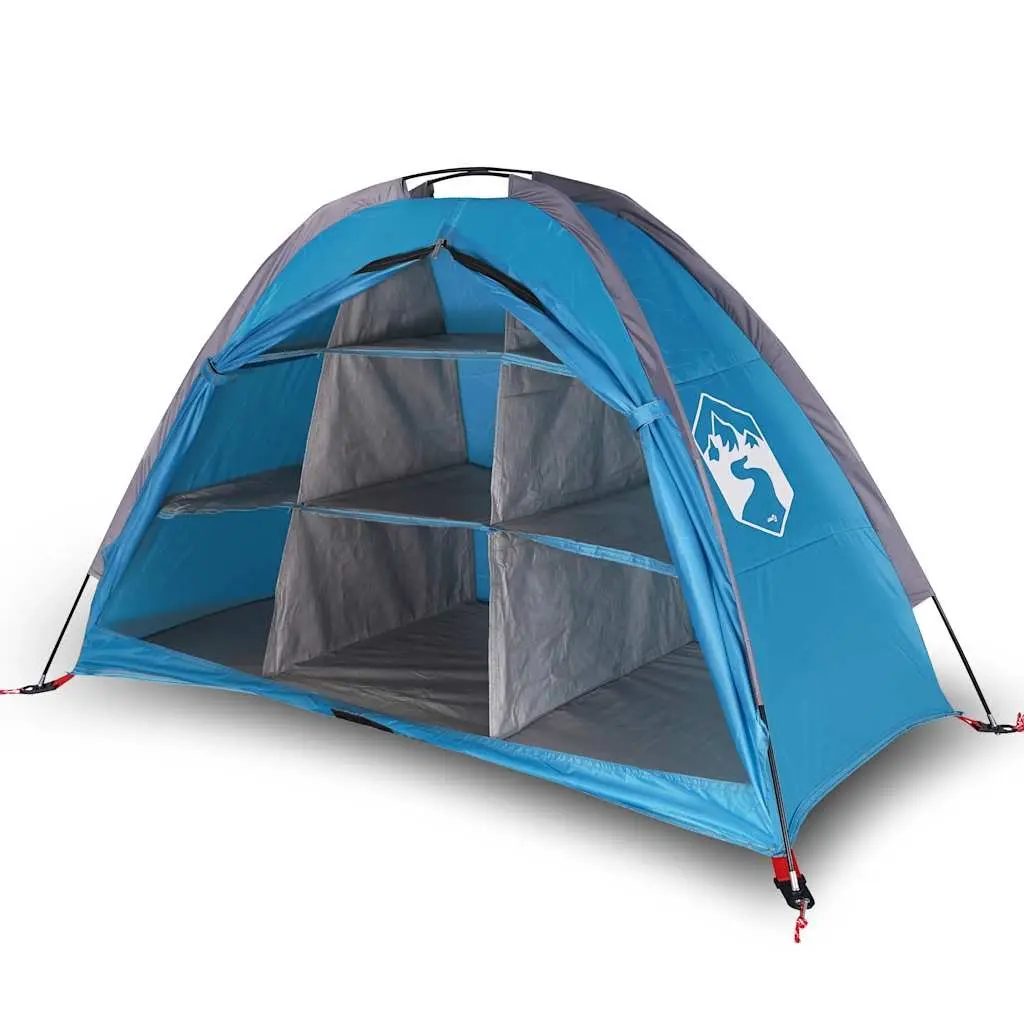 Storage Tent Blue Camping Organiser 9 Compartments Waterproof Portable