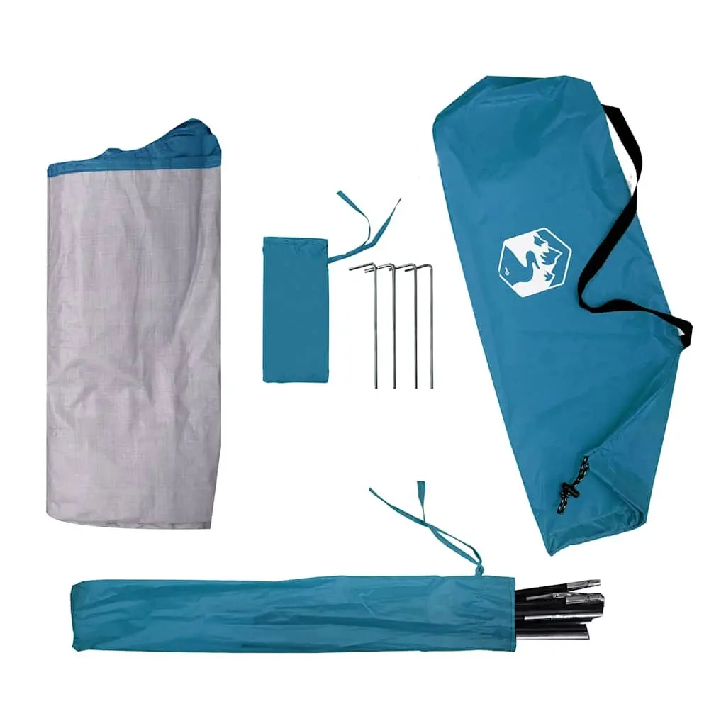 Storage Tent Blue Camping Organiser 9 Compartments Waterproof Portable