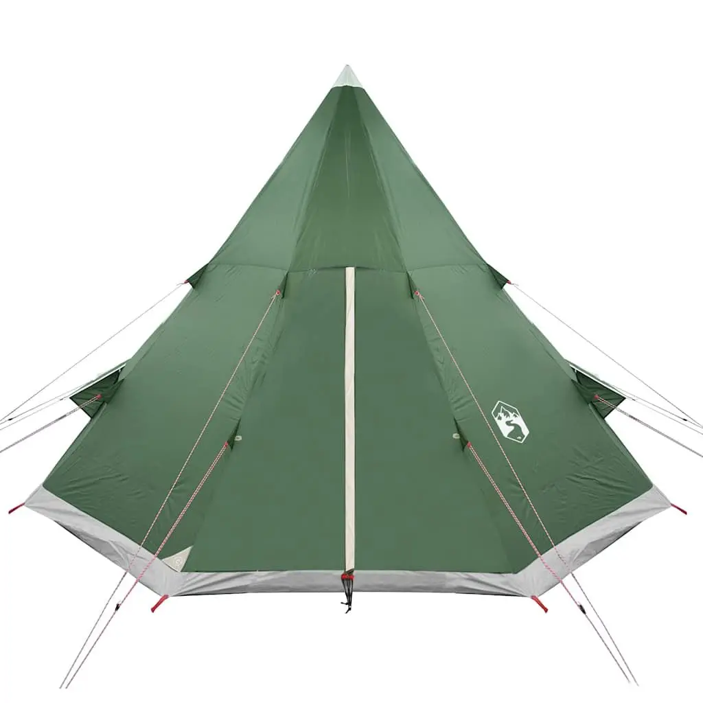 Camping Tent 4-Person Tipi Waterproof Outdoor Shelter Green