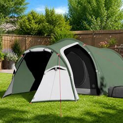 Specifications of the 2-Person Tunnel Camping Tent in Green