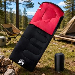 Specifications for Our Red Adult Sleeping Bag - 3-4 Seasons