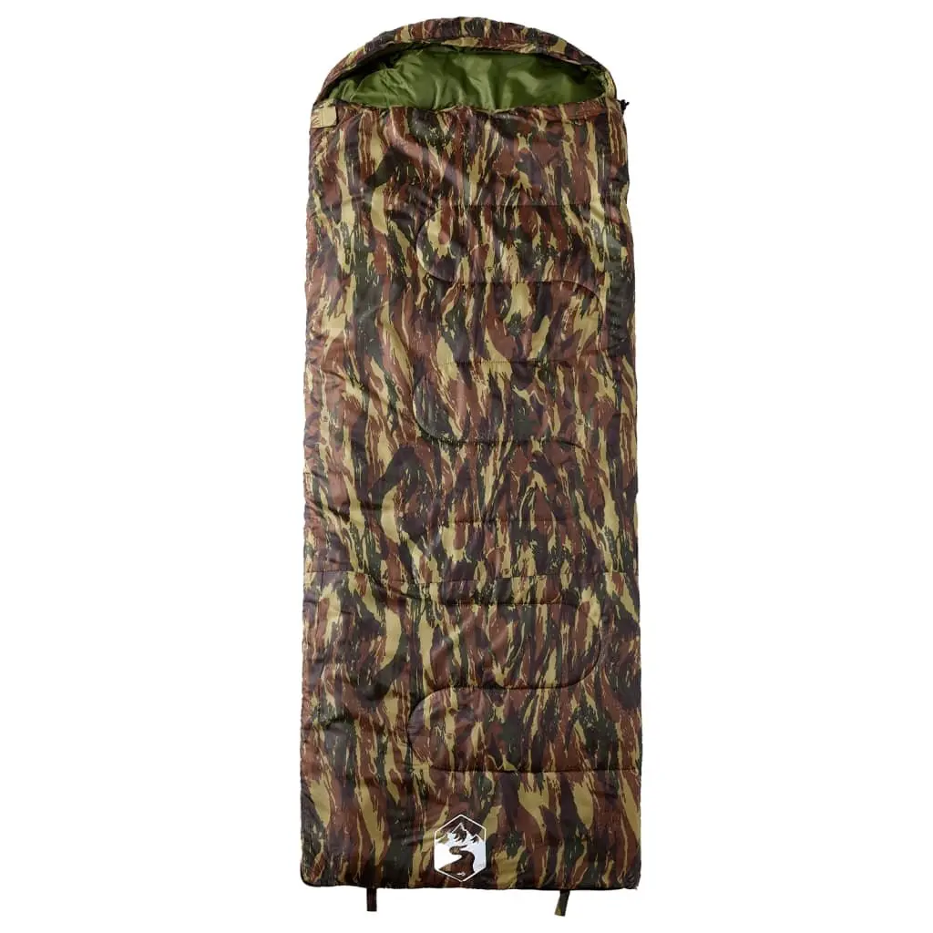 Sleeping Bag Adults Camping Hiking 3-4 Seasons Green Water-Resistant