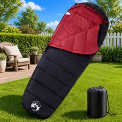 Technical Mummy Sleeping Bag - 3 Seasons, Red