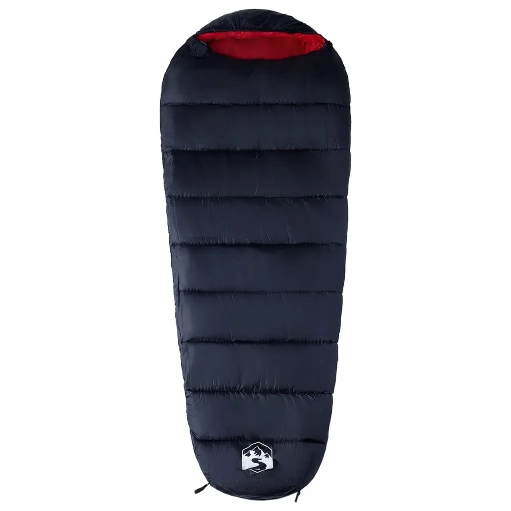 Mummy Sleeping Bag Adults Camping Hiking 3 Season Water Resistant Warm Red