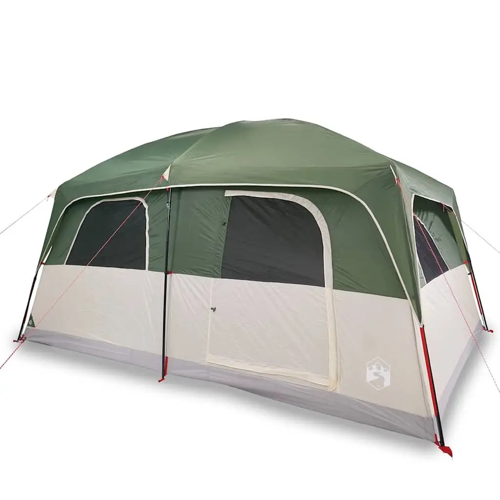 Family Tent 8-Person Cabin Waterproof Green Outdoor Camping Hiking Adventure