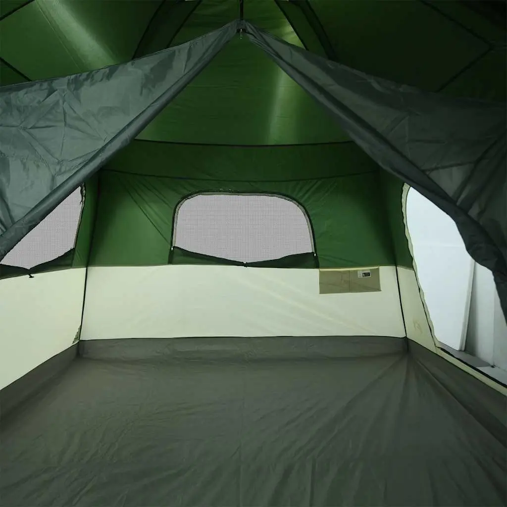 Family Tent 8-Person Cabin Waterproof Green Outdoor Camping Hiking Adventure