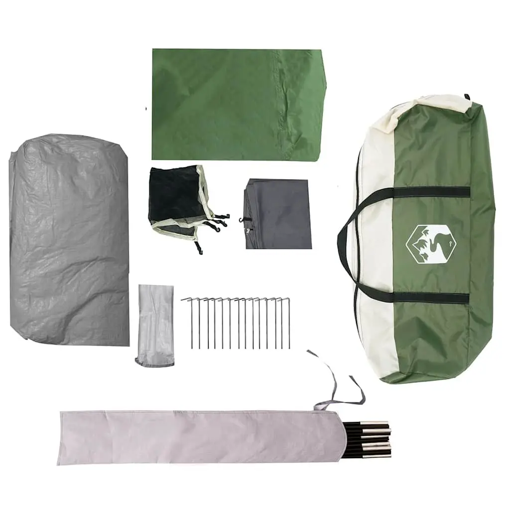 Family Tent 8-Person Cabin Waterproof Green Outdoor Camping Hiking Adventure