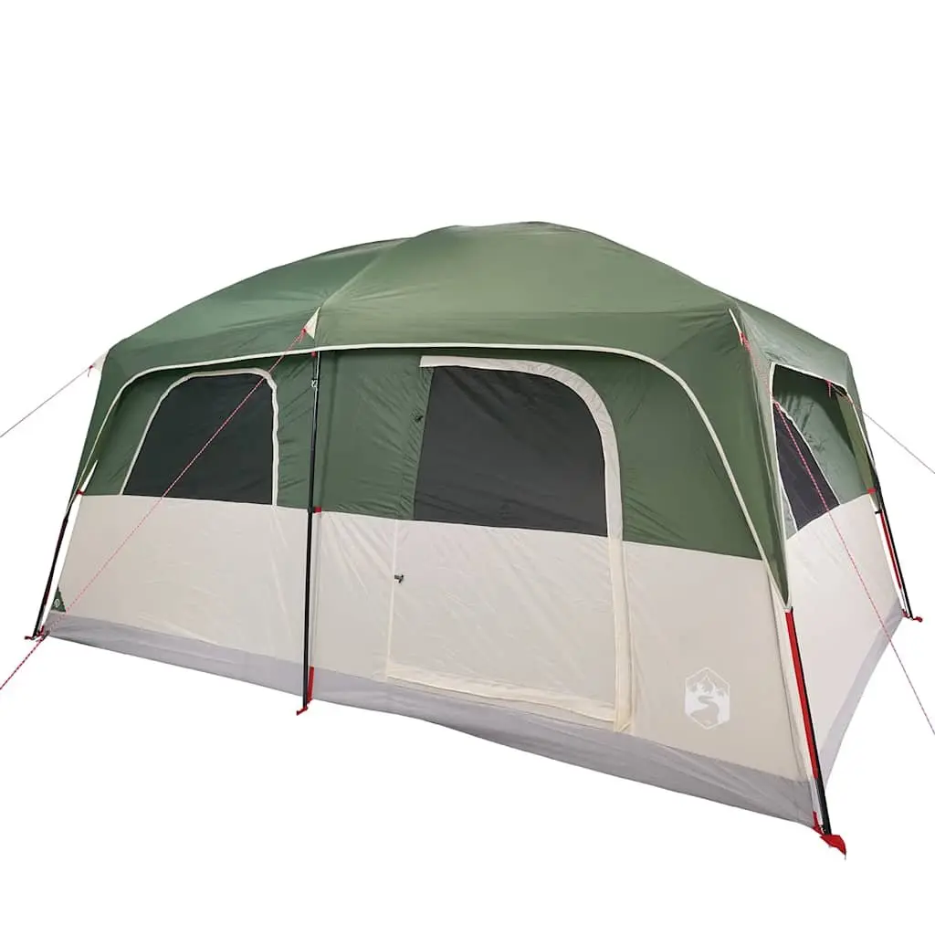 Family Tent 8-Person Cabin Waterproof Green Outdoor Camping Hiking Adventure