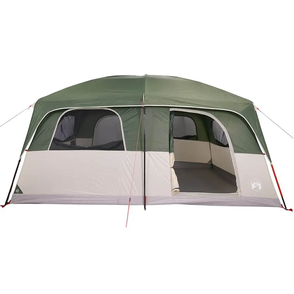 Family Tent 8-Person Cabin Waterproof Green Outdoor Camping Hiking Adventure