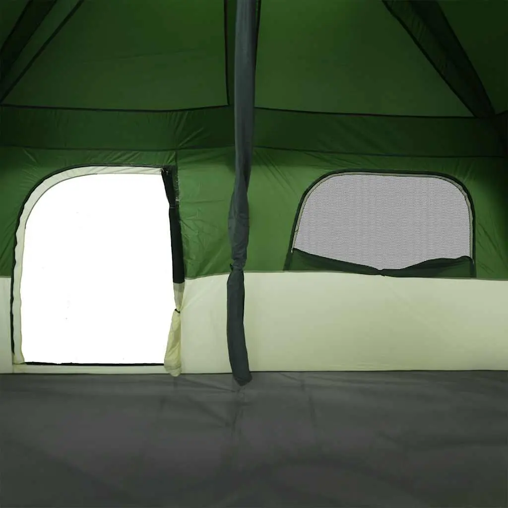 Family Tent 8-Person Cabin Waterproof Green Outdoor Camping Hiking Adventure