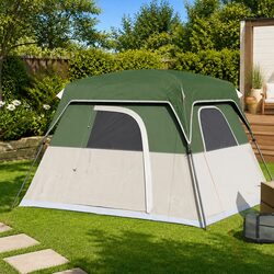 4-Person Green Waterproof Camping Tent Specifications