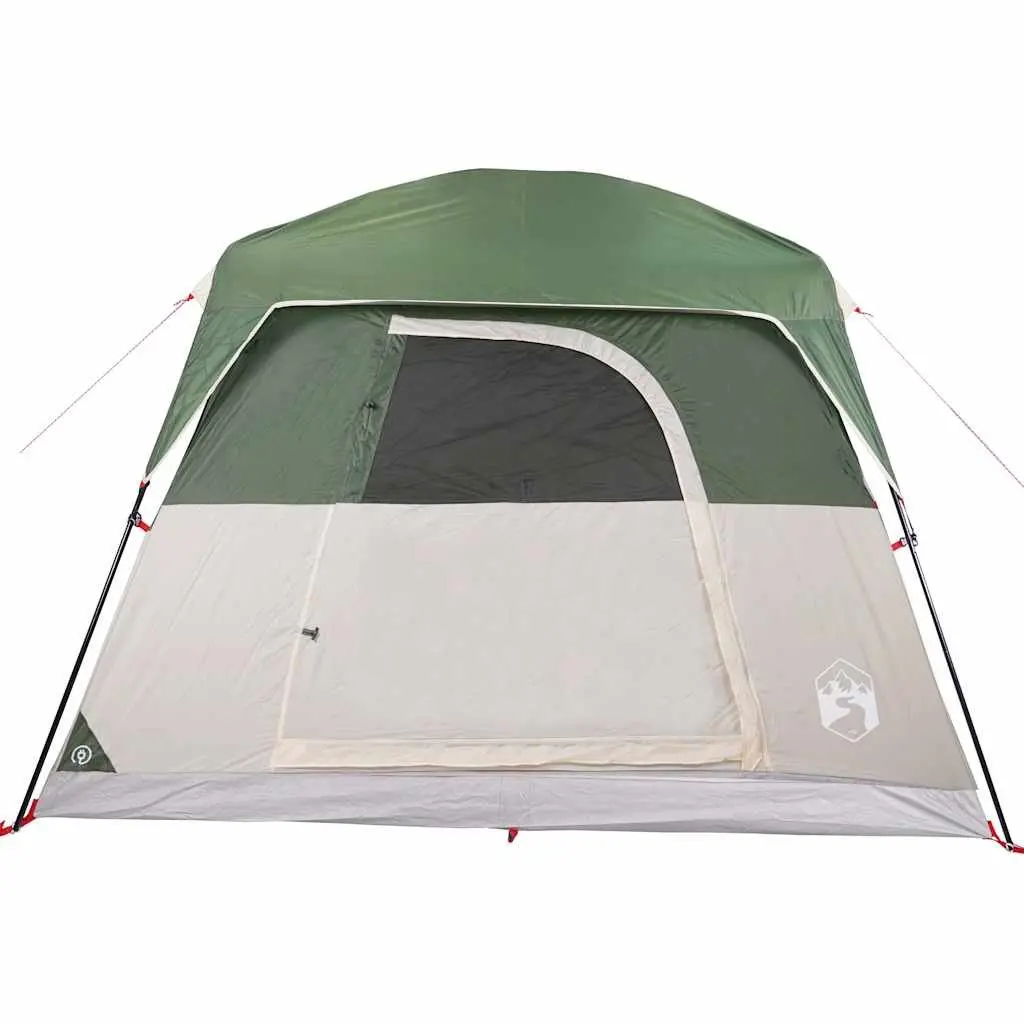 4 Person Portable Waterproof Camping Tent Green with Mesh Ventilation