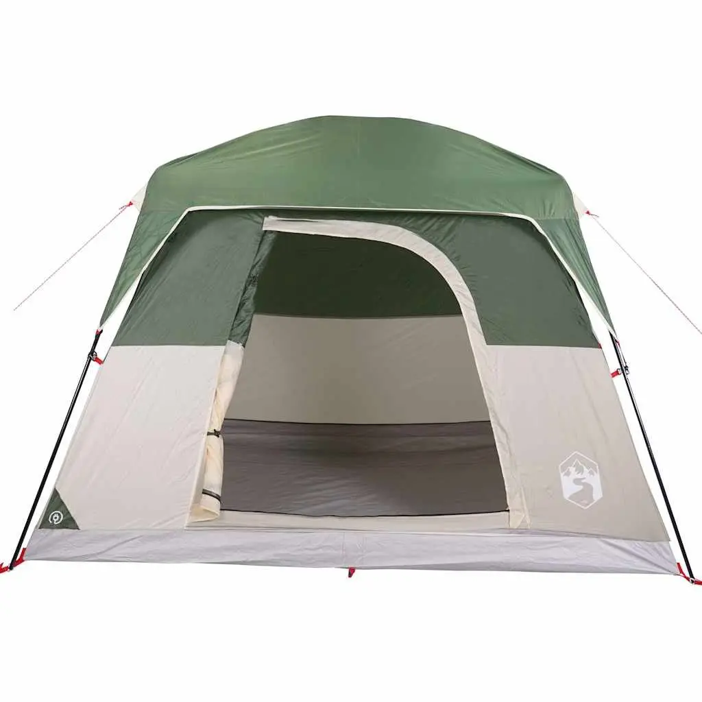 4 Person Portable Waterproof Camping Tent Green with Mesh Ventilation