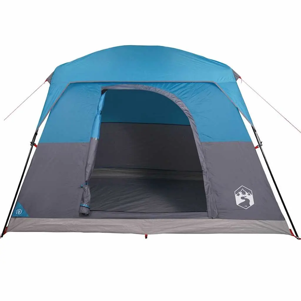 Camping Tent 4-Person Outdoor Waterproof Blue Adventure Shelter