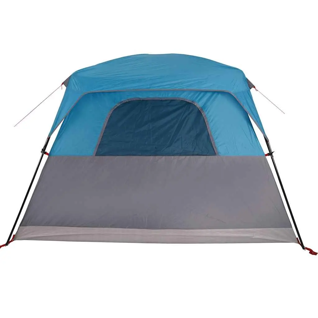 Camping Tent 4-Person Outdoor Waterproof Blue Adventure Shelter